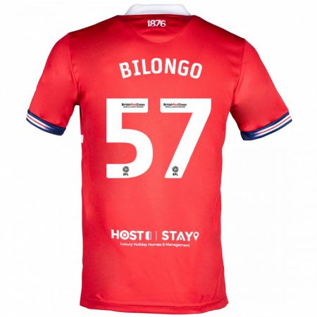 Kandiny Kinder Bryant Bilongo #57 Rot Heimtrikot Trikot 2023/24 T-Shirt