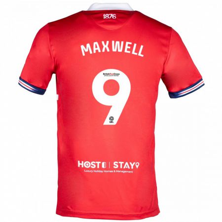 Kandiny Kinder Armani Maxwell #9 Rot Heimtrikot Trikot 2023/24 T-Shirt