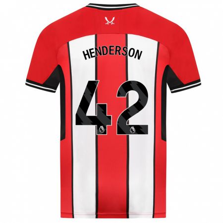 Kandiny Kinder Peyton Henderson #42 Rot Heimtrikot Trikot 2023/24 T-Shirt