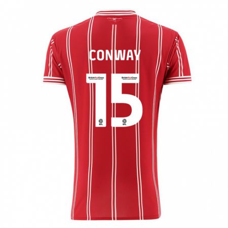 Kandiny Kinder Tommy Conway #15 Rot Heimtrikot Trikot 2023/24 T-Shirt