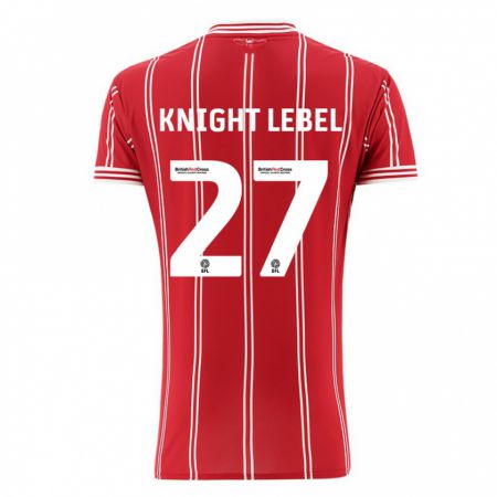 Kandiny Kinder Jamie Knight-Lebel #27 Rot Heimtrikot Trikot 2023/24 T-Shirt