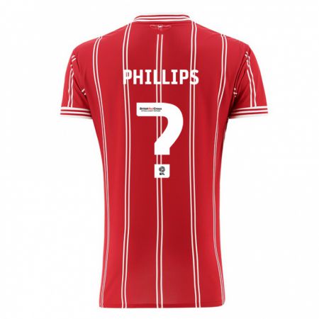 Kandiny Kinder Billy Phillips #0 Rot Heimtrikot Trikot 2023/24 T-Shirt