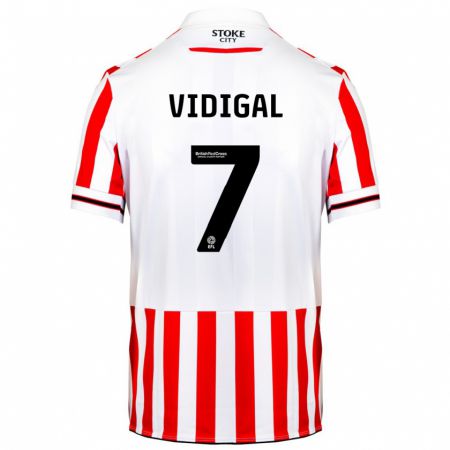 Kandiny Kinder André Vidigal #7 Rot-Weiss Heimtrikot Trikot 2023/24 T-Shirt