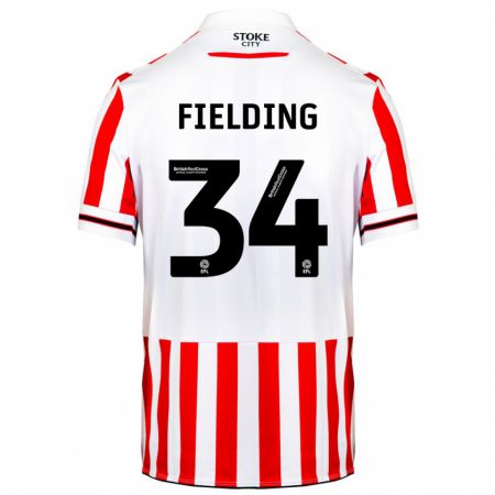 Kandiny Kinder Frank Fielding #34 Rot-Weiss Heimtrikot Trikot 2023/24 T-Shirt