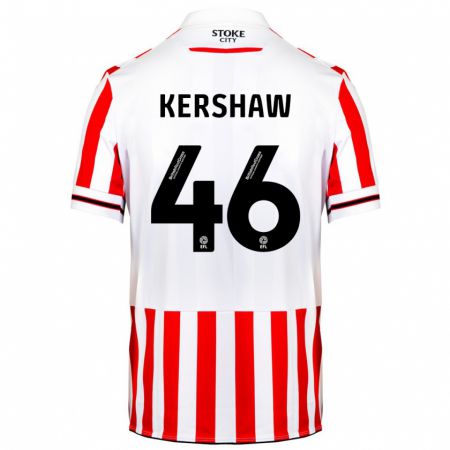 Kandiny Kinder Ben Kershaw #46 Rot-Weiss Heimtrikot Trikot 2023/24 T-Shirt