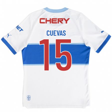 Kandiny Kinder Cristian Cuevas #15 Weiß Heimtrikot Trikot 2023/24 T-Shirt