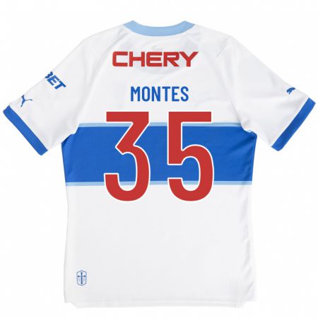 Kandiny Kinder Clemente Montes #35 Weiß Heimtrikot Trikot 2023/24 T-Shirt