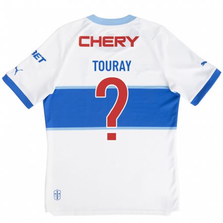 Kandiny Kinder Ousman Touray #0 Weiß Heimtrikot Trikot 2023/24 T-Shirt