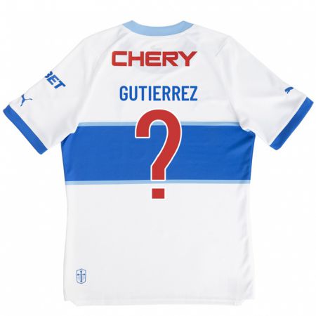 Kandiny Kinder Felipe Gutierrez #0 Weiß Heimtrikot Trikot 2023/24 T-Shirt