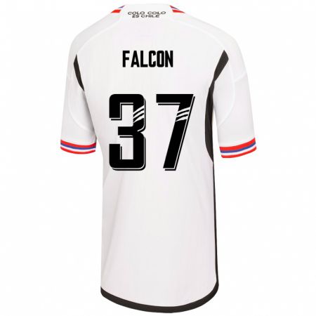 Kandiny Kinder Maximiliano Falcón #37 Weiß Heimtrikot Trikot 2023/24 T-Shirt