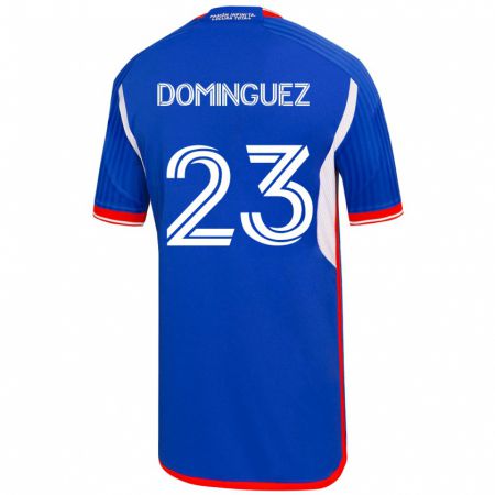 Kandiny Kinder Nery Domínguez #23 Blau Heimtrikot Trikot 2023/24 T-Shirt