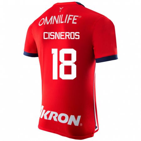 Kandiny Kinder Ronaldo Cisneros #18 Rot Heimtrikot Trikot 2023/24 T-Shirt