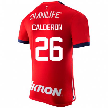 Kandiny Kinder Cristian Calderón #26 Rot Heimtrikot Trikot 2023/24 T-Shirt