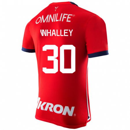 Kandiny Kinder Óscar Whalley #30 Rot Heimtrikot Trikot 2023/24 T-Shirt