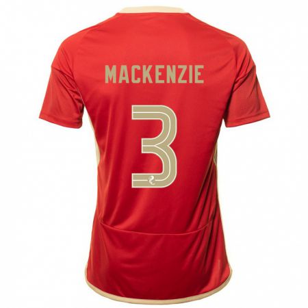 Kandiny Kinder Jack Mackenzie #3 Rot Heimtrikot Trikot 2023/24 T-Shirt