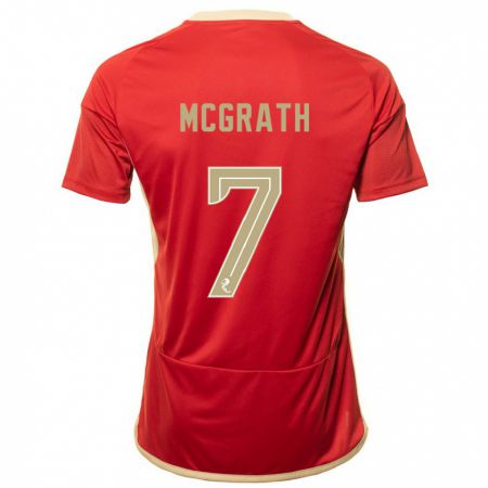 Kandiny Kinder Jamie Mcgrath #7 Rot Heimtrikot Trikot 2023/24 T-Shirt
