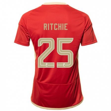 Kandiny Kinder Tom Ritchie #25 Rot Heimtrikot Trikot 2023/24 T-Shirt