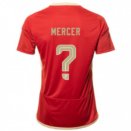 Kandiny Kinder Jamie Mercer #0 Rot Heimtrikot Trikot 2023/24 T-Shirt