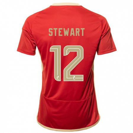 Kandiny Kinder Hannah Stewart #12 Rot Heimtrikot Trikot 2023/24 T-Shirt