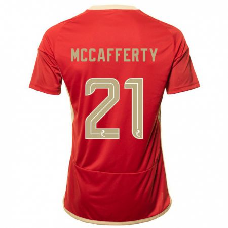Kandiny Kinder Eirinn Mccafferty #21 Rot Heimtrikot Trikot 2023/24 T-Shirt