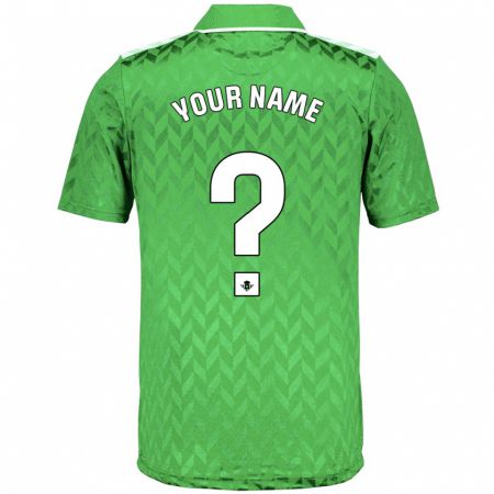 Kandiny Kinder Ihren Namen #0 Grün Auswärtstrikot Trikot 2023/24 T-Shirt