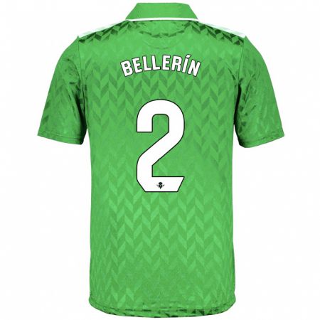 Kandiny Kinder Héctor Bellerín #2 Grün Auswärtstrikot Trikot 2023/24 T-Shirt