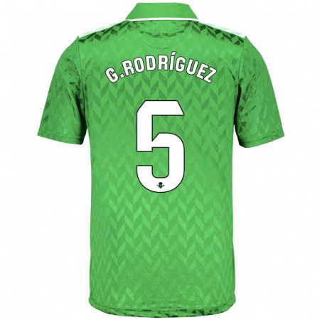 Kandiny Kinder Guido Rodríguez #5 Grün Auswärtstrikot Trikot 2023/24 T-Shirt