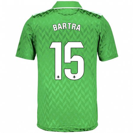 Kandiny Kinder Marc Bartra #15 Grün Auswärtstrikot Trikot 2023/24 T-Shirt
