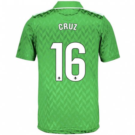 Kandiny Kinder Juan Cruz #16 Grün Auswärtstrikot Trikot 2023/24 T-Shirt