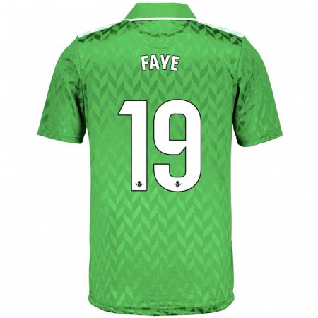 Kandiny Kinder Souleymane Faye #19 Grün Auswärtstrikot Trikot 2023/24 T-Shirt