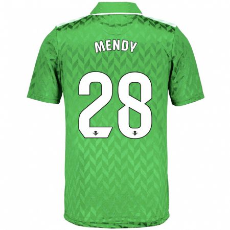 Kandiny Kinder Nobel Mendy #28 Grün Auswärtstrikot Trikot 2023/24 T-Shirt