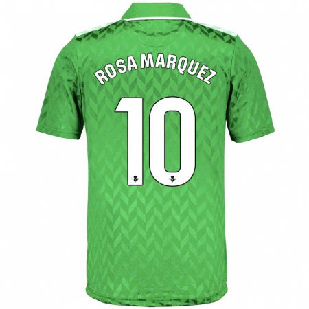 Kandiny Kinder Rosa Márquez Baena #10 Grün Auswärtstrikot Trikot 2023/24 T-Shirt