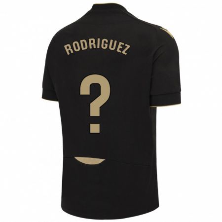 Kandiny Kinder Antonio Rodríguez #0 Schwarz Auswärtstrikot Trikot 2023/24 T-Shirt