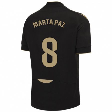 Kandiny Kinder Marta Milagros Paz Cruz #8 Schwarz Auswärtstrikot Trikot 2023/24 T-Shirt
