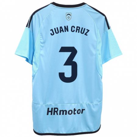 Kandiny Kinder Juan Cruz #3 Blau Auswärtstrikot Trikot 2023/24 T-Shirt