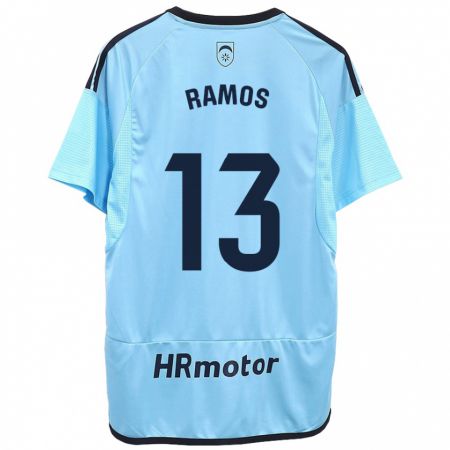 Kandiny Kinder Darío Ramos #13 Blau Auswärtstrikot Trikot 2023/24 T-Shirt