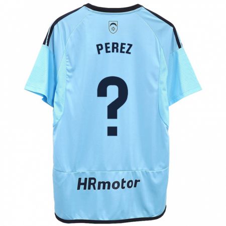 Kandiny Kinder Bruno Pérez #0 Blau Auswärtstrikot Trikot 2023/24 T-Shirt