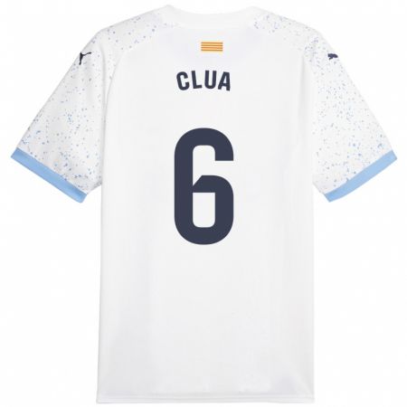 Kandiny Kinder Silvi Clua #6 Weiß Auswärtstrikot Trikot 2023/24 T-Shirt
