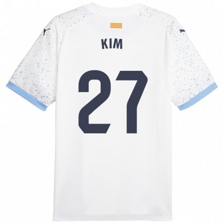 Kandiny Kinder Min-Su Kim #27 Weiß Auswärtstrikot Trikot 2023/24 T-Shirt