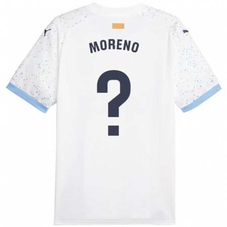 Kandiny Kinder Gerard Moreno #0 Weiß Auswärtstrikot Trikot 2023/24 T-Shirt