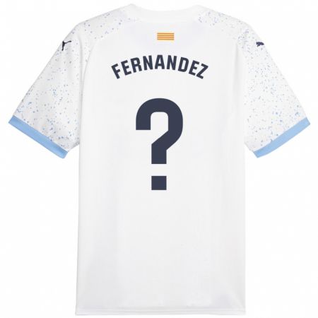 Kandiny Kinder Marc Fernández #0 Weiß Auswärtstrikot Trikot 2023/24 T-Shirt
