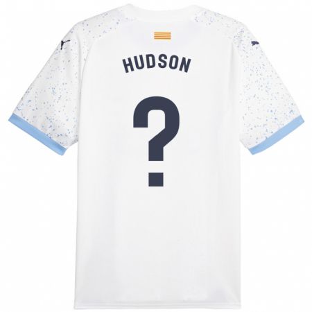 Kandiny Kinder Hudson #0 Weiß Auswärtstrikot Trikot 2023/24 T-Shirt
