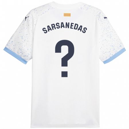 Kandiny Kinder Joao Sarsanedas #0 Weiß Auswärtstrikot Trikot 2023/24 T-Shirt