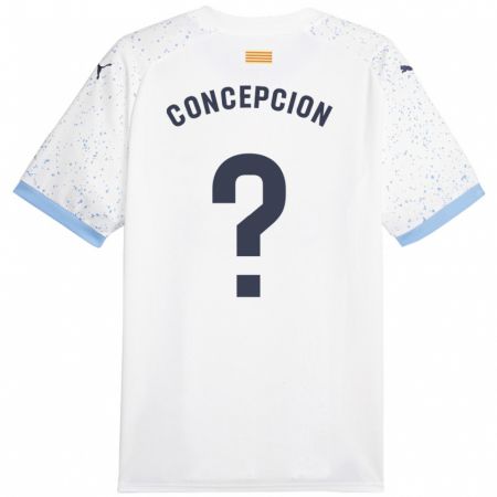 Kandiny Kinder Elian Concepción #0 Weiß Auswärtstrikot Trikot 2023/24 T-Shirt