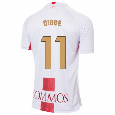 Kandiny Kinder Bakary Cissé #11 Weiß Auswärtstrikot Trikot 2023/24 T-Shirt