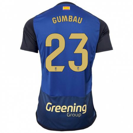 Kandiny Kinder Gerard Gumbau #23 Marine Auswärtstrikot Trikot 2023/24 T-Shirt