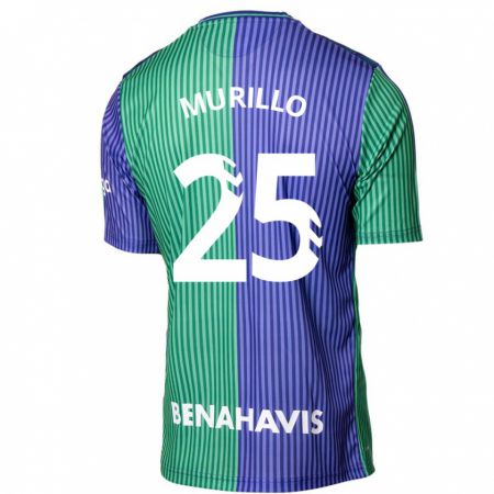 Kandiny Kinder Diego Murillo #25 Grün Blau Auswärtstrikot Trikot 2023/24 T-Shirt