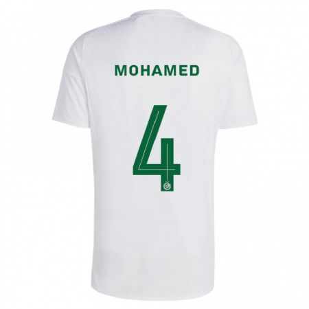 Kandiny Kinder Ali Mohamed #4 Grün Blau Auswärtstrikot Trikot 2023/24 T-Shirt