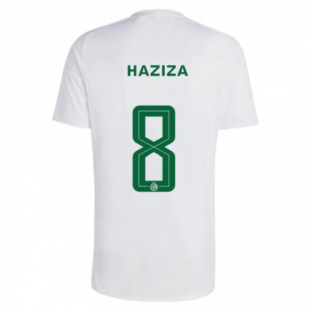 Kandiny Kinder Dolev Haziza #8 Grün Blau Auswärtstrikot Trikot 2023/24 T-Shirt