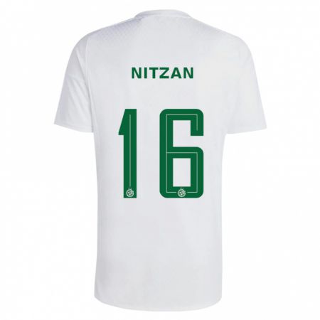 Kandiny Kinder Itamar Nitzan #16 Grün Blau Auswärtstrikot Trikot 2023/24 T-Shirt